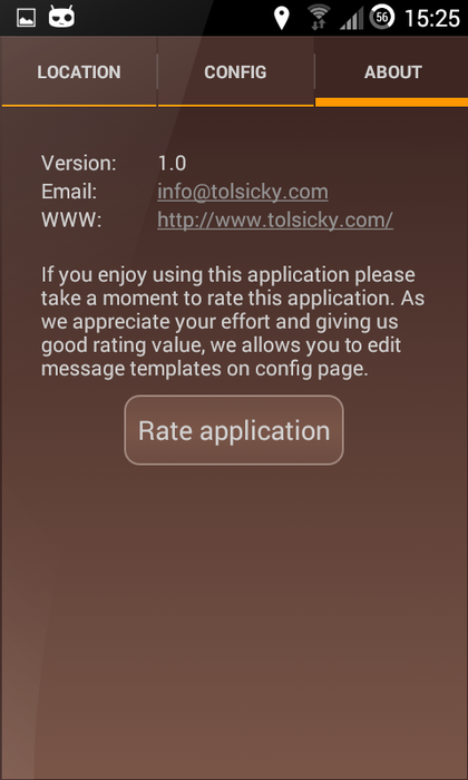 My Location screenshot
