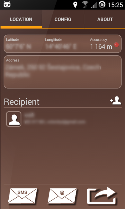 My Location screenshot