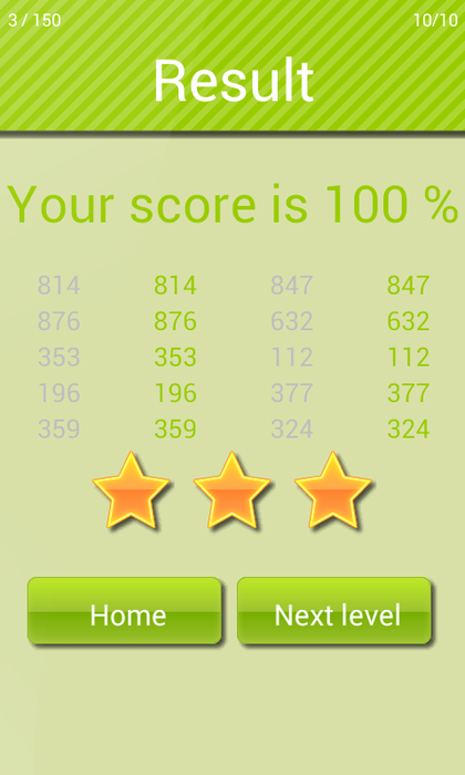 Result: 100%