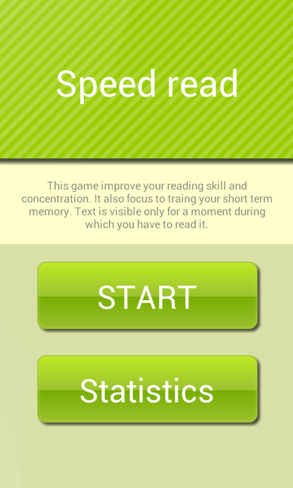 Speed Reading Game screenshot